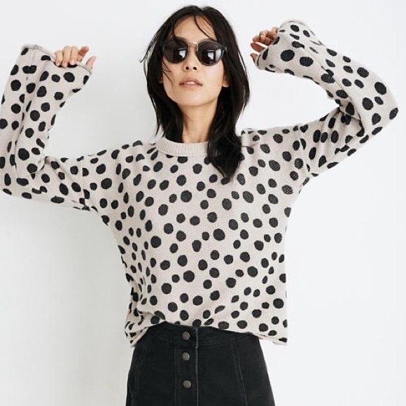 Madewell Sweaters - Madewell Leopard Dot Pullover Sweater